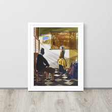 Load image into Gallery viewer, Vermeer’s new model Framed print