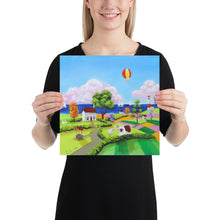 Load image into Gallery viewer, Folk art print nursery decor Photo paper poster