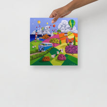 Load image into Gallery viewer, Camper Van Naive art landscape print