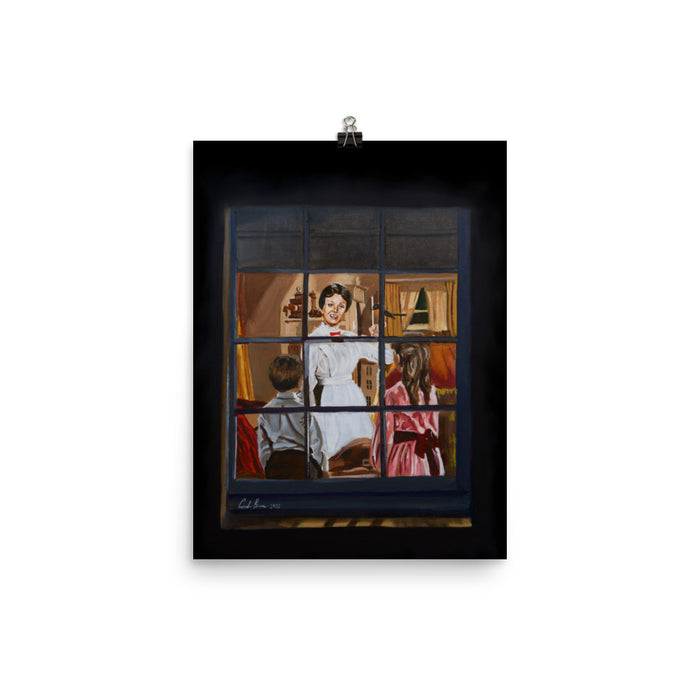 Mary Poppins painting a spoonful of sugar print