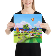 Load image into Gallery viewer, Folk art print nursery decor Photo paper poster