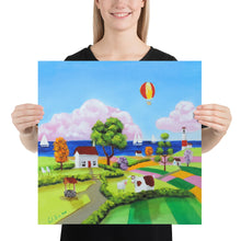 Load image into Gallery viewer, Folk art print nursery decor Photo paper poster