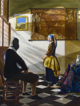 Load image into Gallery viewer, Vermeer’s New Model – Original Dutch-Inspired Oil Painting
