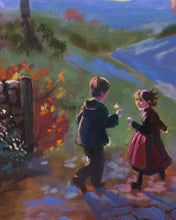 Load image into Gallery viewer, Grandma’s Cottage – Original Nostalgic Landscape Oil Painting
