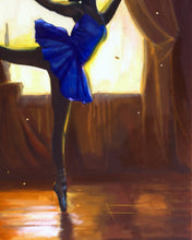 Load image into Gallery viewer, Ballerina Dance Practice – Original Ballet Dancer Oil Painting
