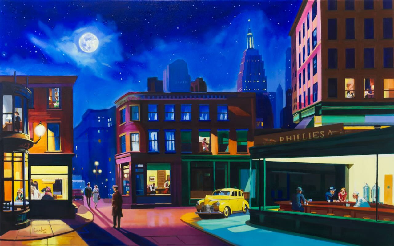 In Search of Edward Hopper painting by Gordon Bruce