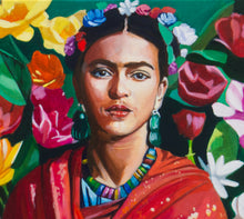 Load image into Gallery viewer, Frida Kahlo Portrait Oil Painting
