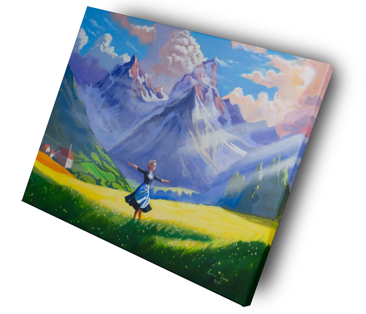 Maria's Melody - A Tribute to The Sound of Music - Oil Painting on
