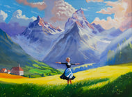 Maria's Melody - A Tribute to The Sound of Music - Oil Painting on Canvas