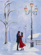 Snowflake Waltz original painting