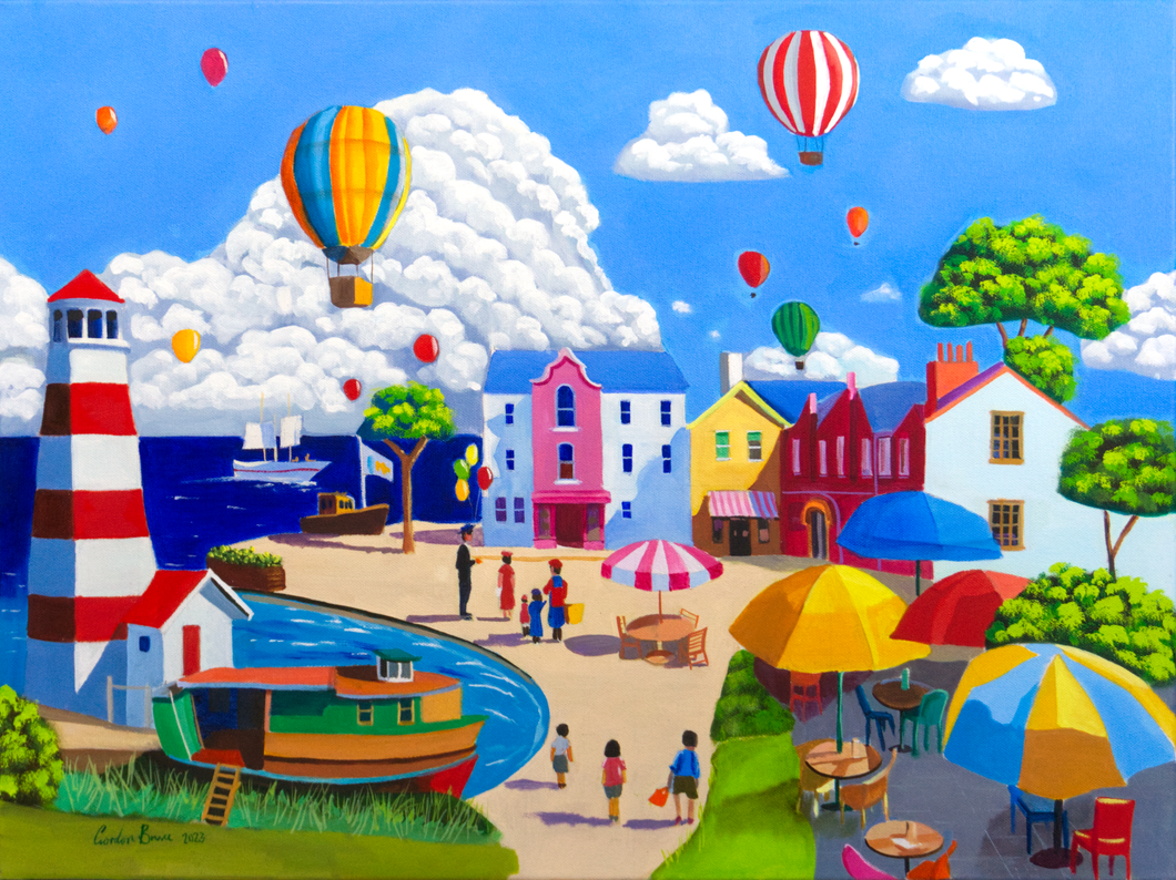 The Balloon seller original painting