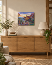 Load image into Gallery viewer, Grandma’s Cottage – Original Nostalgic Landscape Oil Painting
