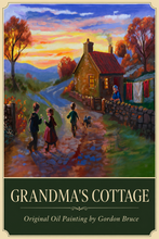 Load image into Gallery viewer, Grandma’s Cottage – Original Nostalgic Landscape Oil Painting
