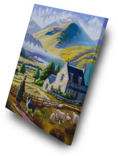 Load image into Gallery viewer, A Highland Home, oil on canvas painting
