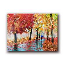 Load image into Gallery viewer, Autumn rain and an umbrella
