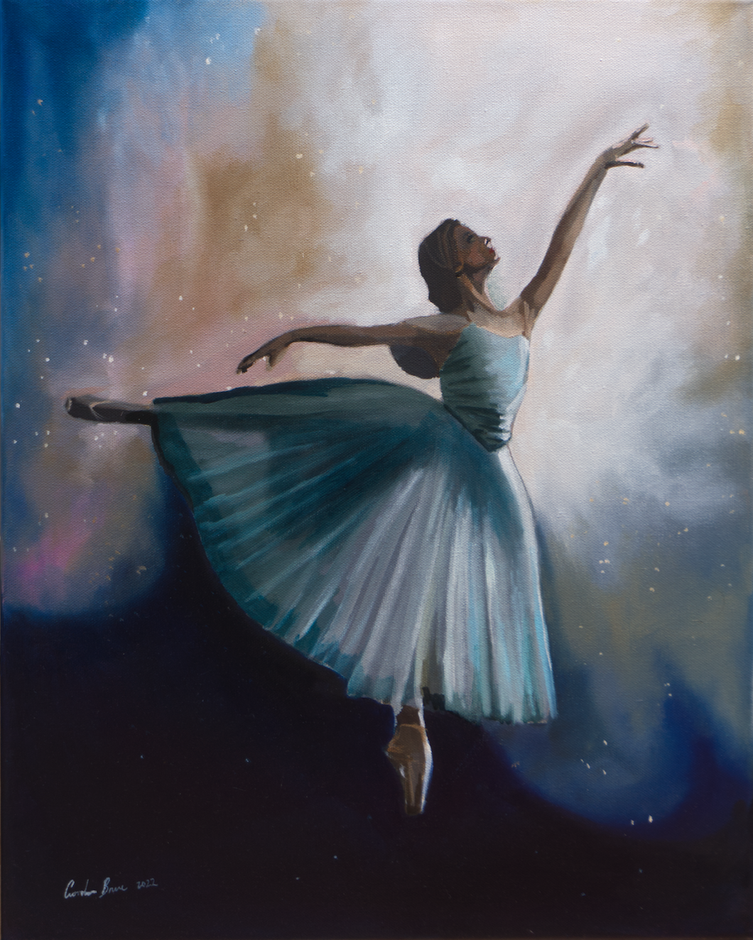 A Young Ballerina original painting