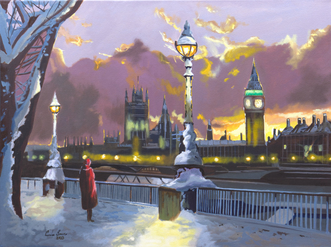 The Beauty Of London In Winter - original painting