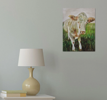 Load image into Gallery viewer, Cow oil on linen canvas (2019) oil painting

