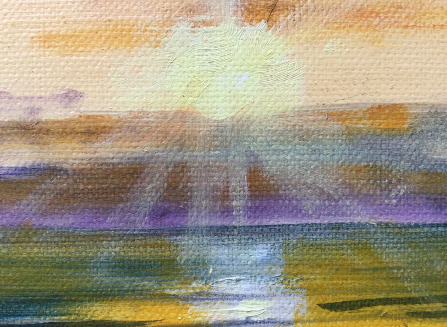 Golden sea (Linen canvas) (2019)