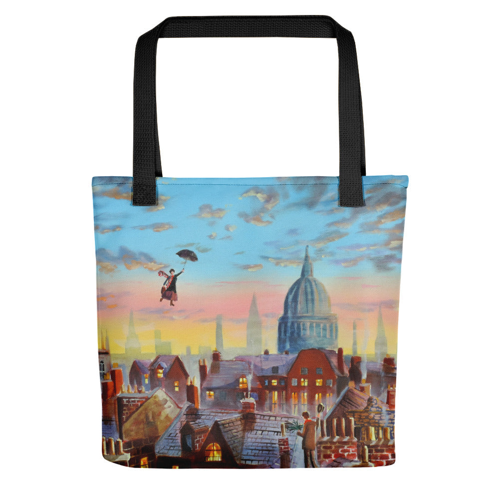 Mary Poppins Tote bag, Mary Poppins flying over London