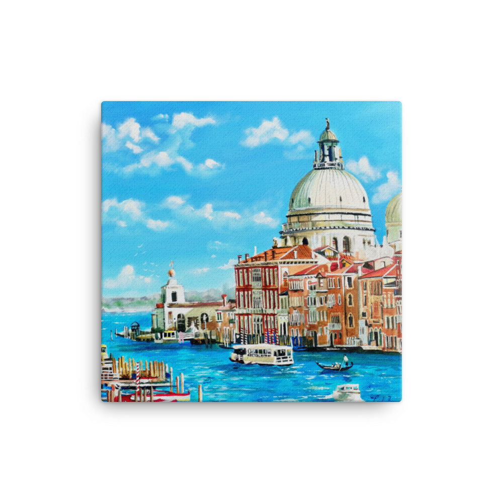 Oil painting of Venice Canvas print