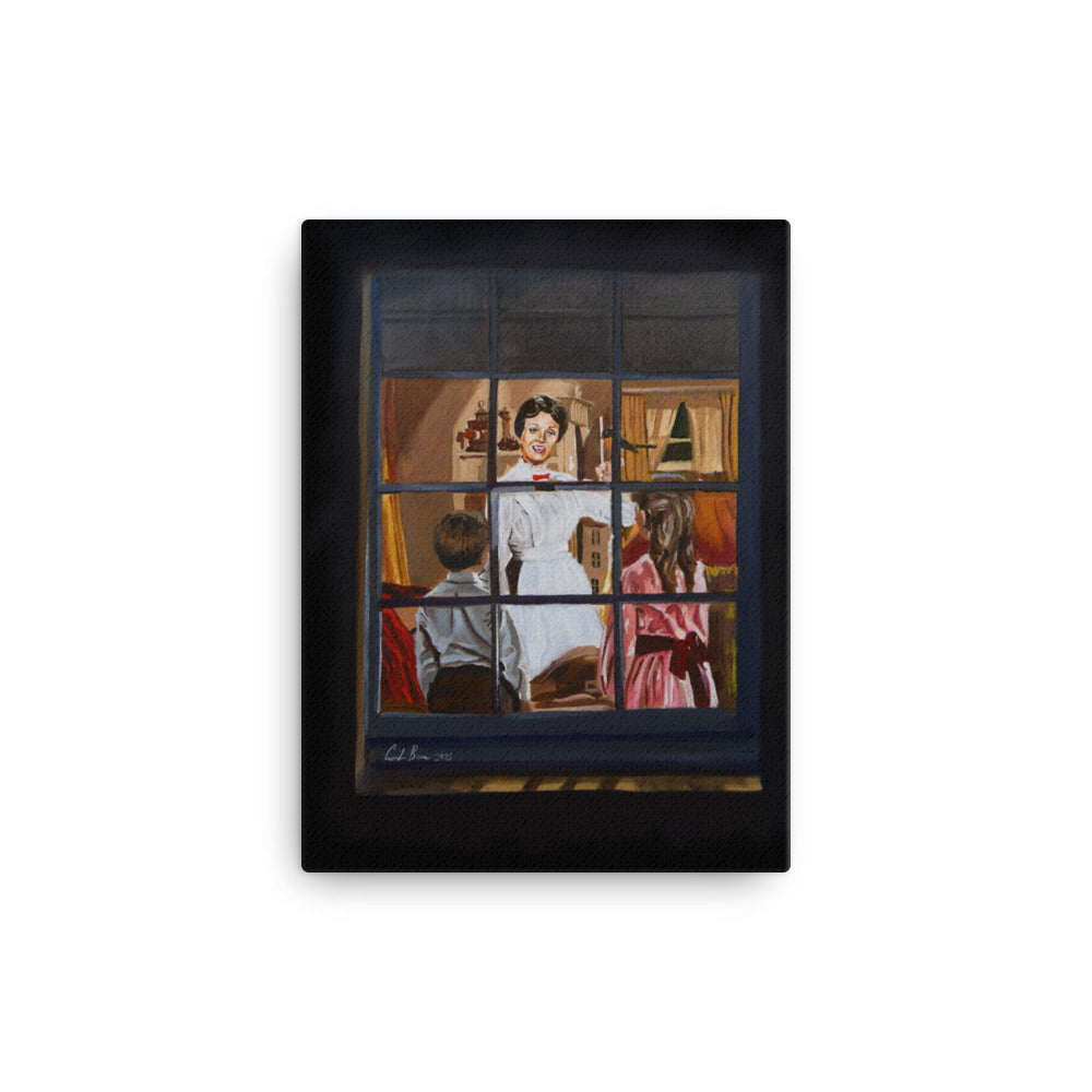 Mary Poppins painting a spoonful of sugar Canvas print