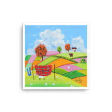 Load image into Gallery viewer, Sheep and a washing line Canvas with white sides
