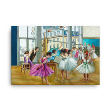 Load image into Gallery viewer, Degas and the Ballerinas canvas print
