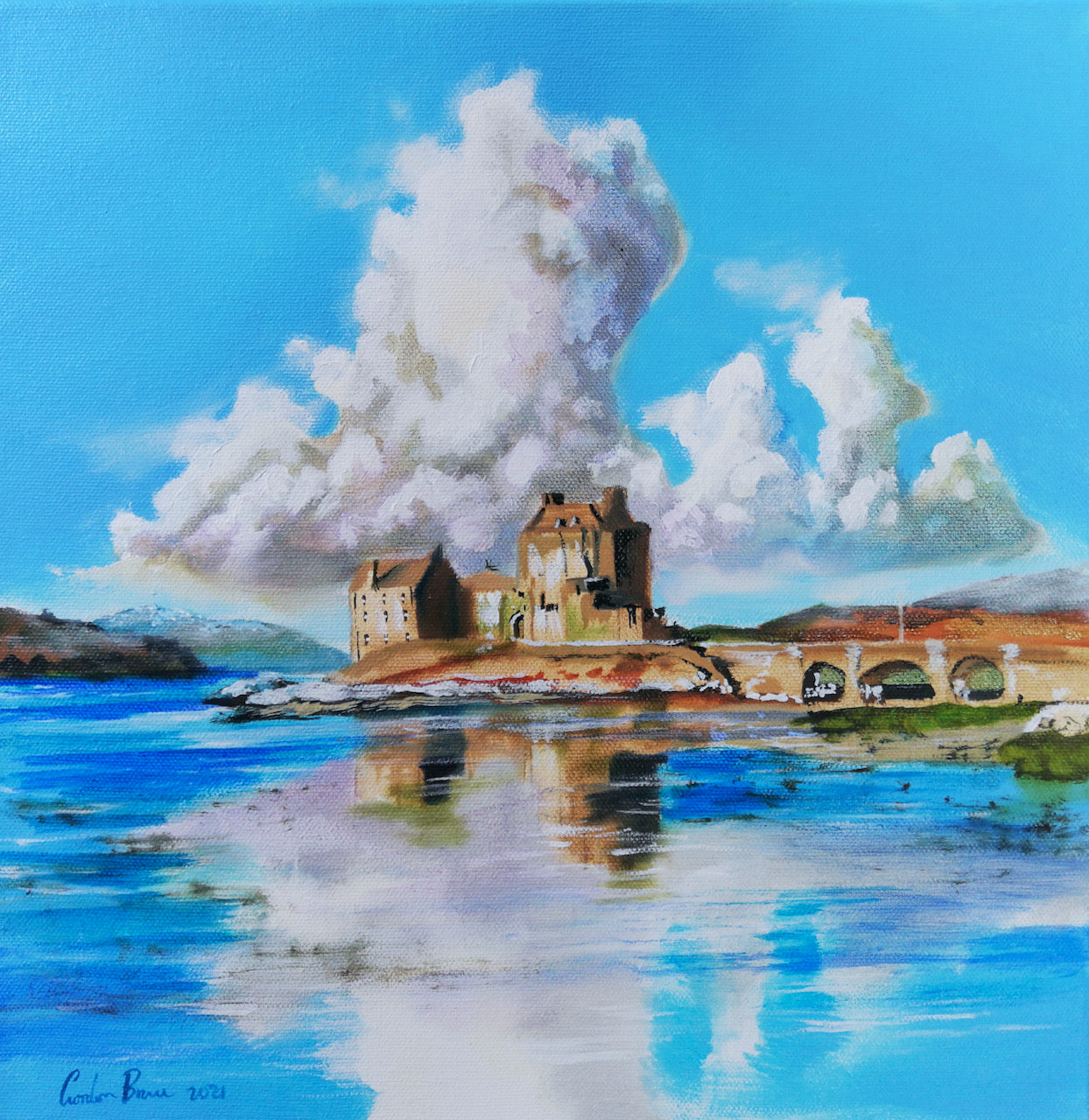 Eilean Donan Castle painting