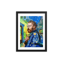 Load image into Gallery viewer, framed print of a Van Gogh portrait painting
