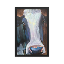 Load image into Gallery viewer, Friesian cow Framed poster
