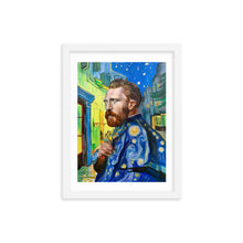Load image into Gallery viewer, framed print of a Van Gogh portrait painting
