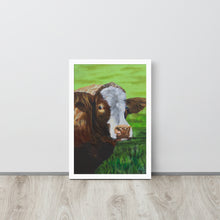 Load image into Gallery viewer, Cow framed print
