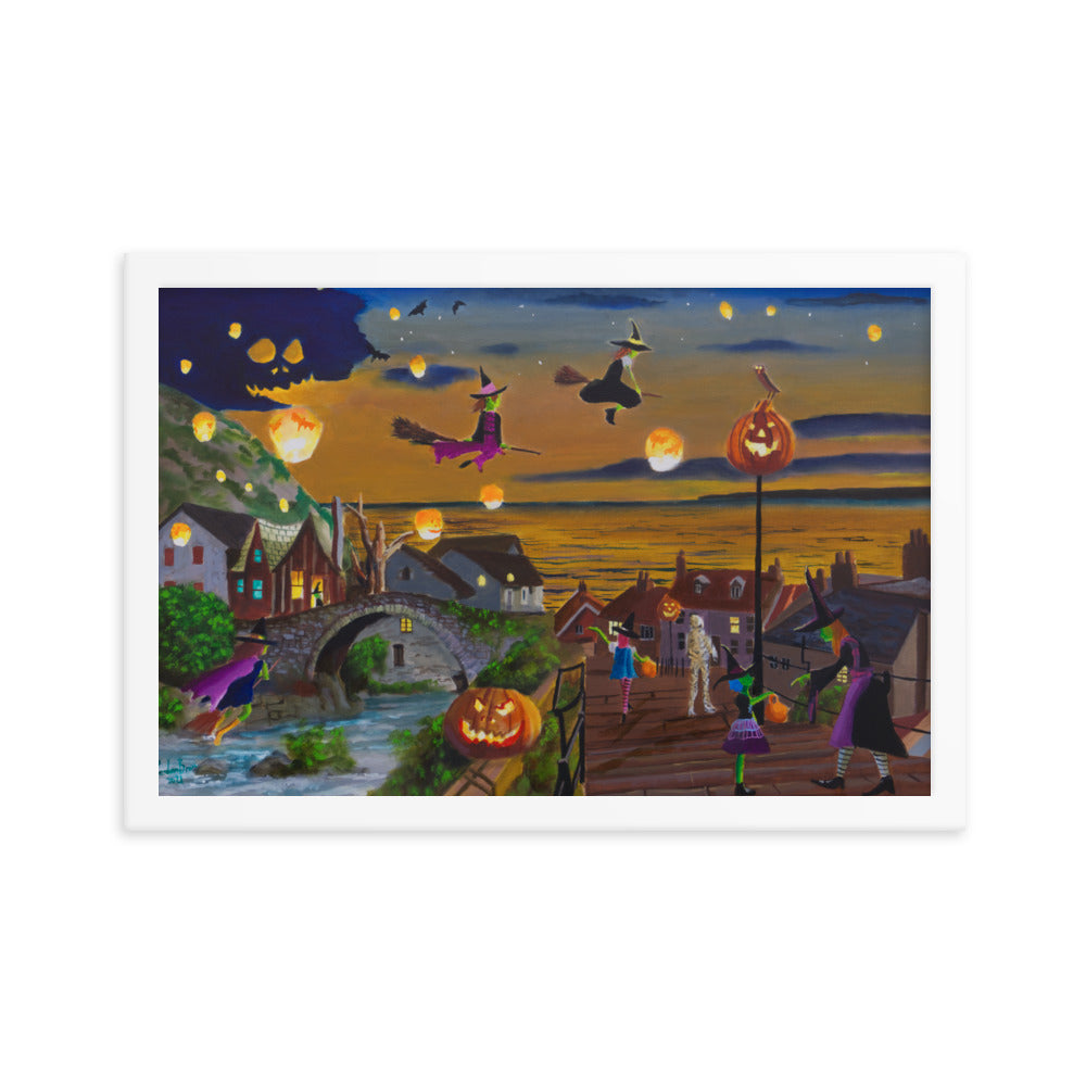 Halloween Town framed print