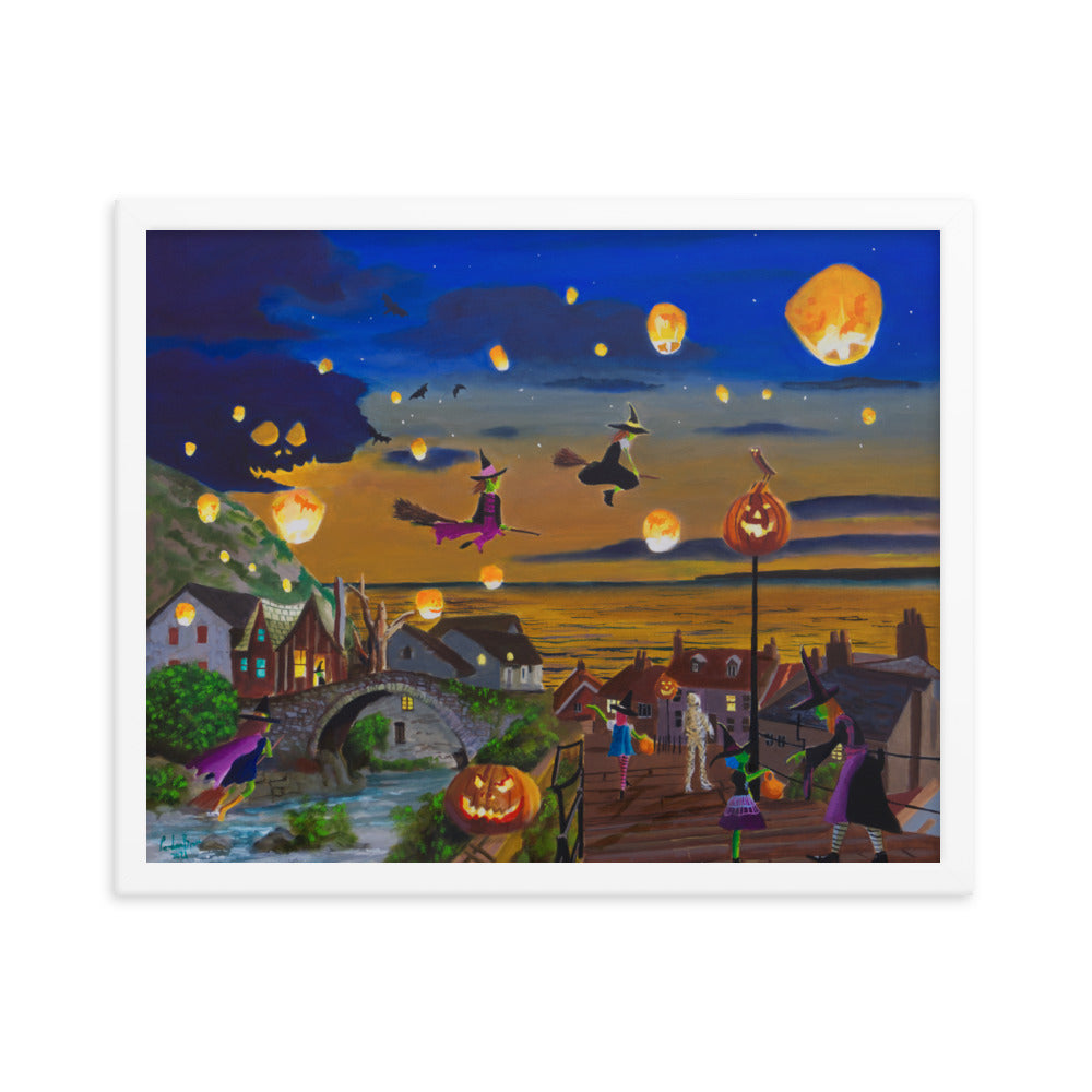 Halloween Town framed print
