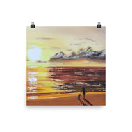 Mother and Daughter at the beach print, Gordon Bruce art