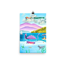 Load image into Gallery viewer, Loch Ness illustration nursery decor art Poster
