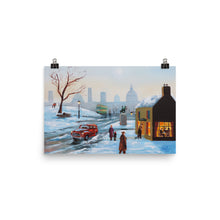 Load image into Gallery viewer, Winter print, cards at the pub
