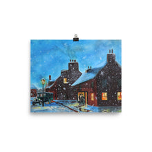 Load image into Gallery viewer, Winter street scene, winter decor, fine art print
