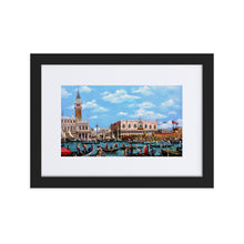 Load image into Gallery viewer, Venice of Canaletto Matte Paper Framed print With Mat
