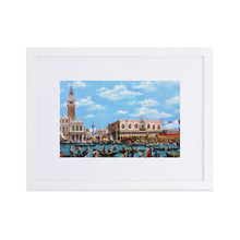 Load image into Gallery viewer, Venice of Canaletto Matte Paper Framed print With Mat
