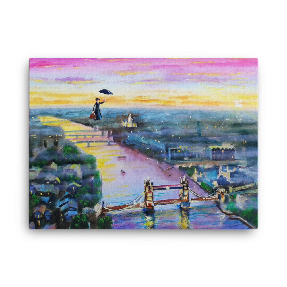 Mary Poppins canvas print, high resolution print on Canvas