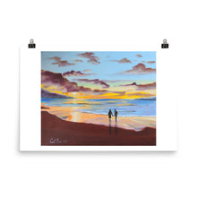 Load image into Gallery viewer, Beach sunset Photo paper poster
