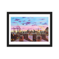 Mary Poppins fine art print, Framed matte paper