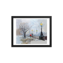 Load image into Gallery viewer, London in Winter Framed art print
