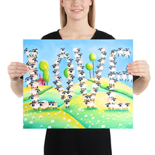 Load image into Gallery viewer, Sheep Love folk art Poster
