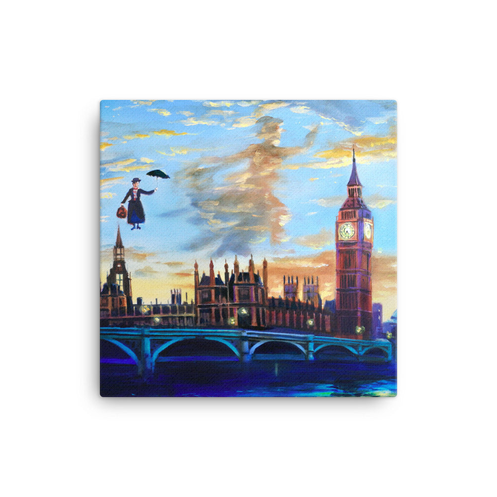 Mary Poppins returns to London Canvas