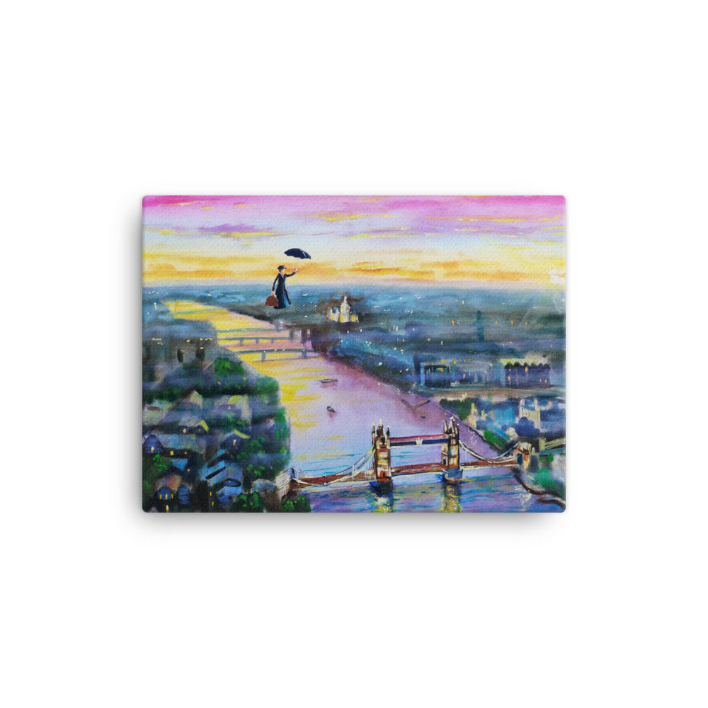 Mary Poppins canvas print, high resolution print on Canvas