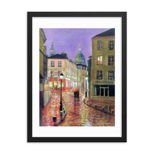 Load image into Gallery viewer, Paris print, Montmartre rain painting, Framed print
