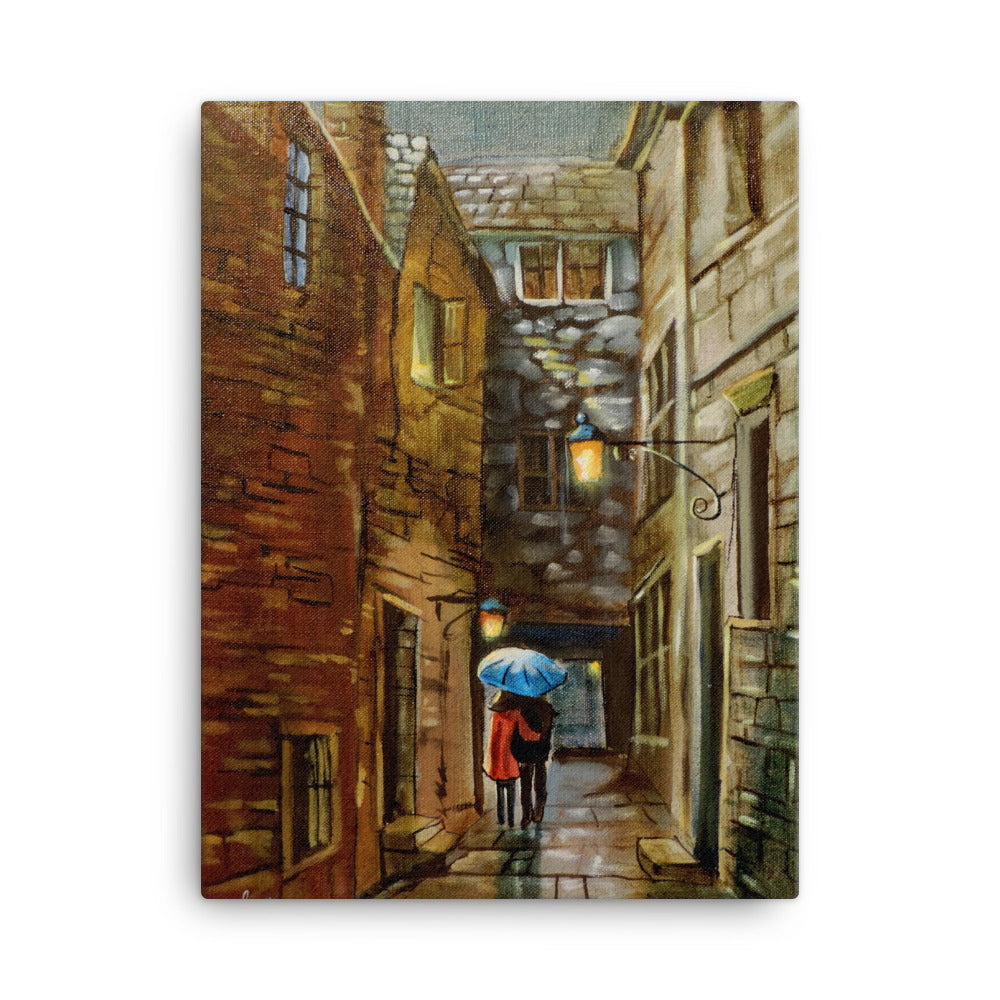 Rainy day art print on Canvas